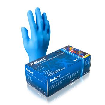 Aurelia Robust nitrile blue disposable gloves