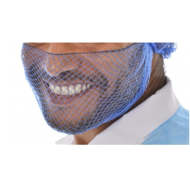Blue Mesh Beard snoods