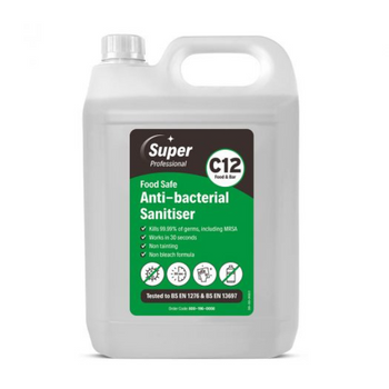 C12 Food Safe Anti-Bacterial Sanitiser (5L)