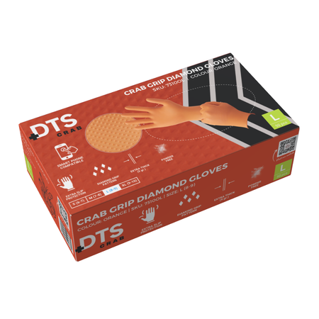 DTS Crab Orange Grip Work Gloves – High Grip General Handling Gloves