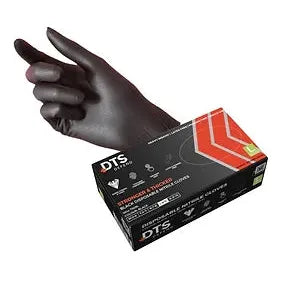 DTS Defend Strong Black Nitrile Gloves - Powder-Free -PPE