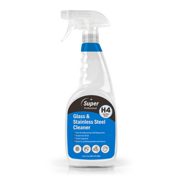 H4 Glass & Stainless Steel Cleaner 750ml