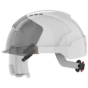 JSP EVO VISTAlens Safety Helmet with Integrated Eyewear White