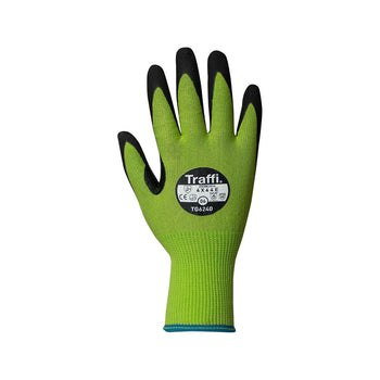 TG6240 longer lasting cut resistant green traffigloves  front image