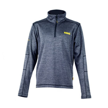 Midlayer fleece. Stretch polyester with grid fleece backing. Funnel neck collar. Pro stretch logo. Tonal cover stitch construction.
