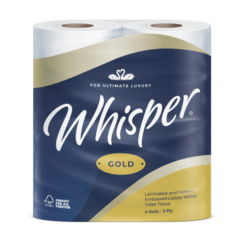 Whisper Luxury 3 Ply Toilet Roll