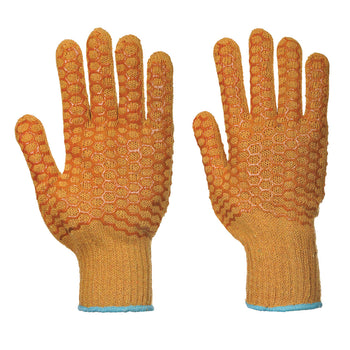 Gloves Criss Cross Orange Gripper (12pk)