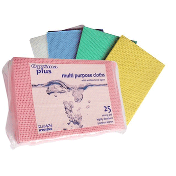 Optima Plus Multi Purpose Absorbent Cloths (pack 25)