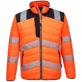 Hi-Vis Baffle Jacket Orange/Black