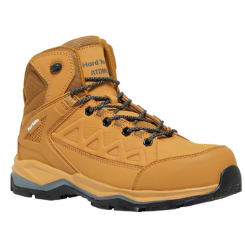 HARD YAKKA ATOMIC S1P SRC BOOT BLACK/WHEAT