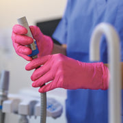 Aurelia Blush pink nitrile disposable gloves
