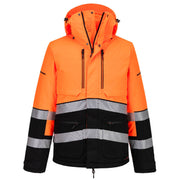 EV467 - EV4 Hi-Vis Winter Jacket  Orange/Black Yellow/Black