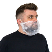 Metal Detectable Beard Mask - Non Woven White