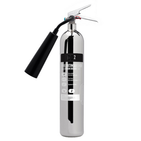 Contempo 5kg CO2 Stainless Steel Fire Extinguisher