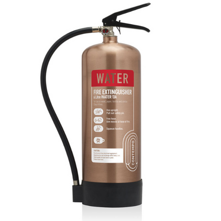 Contempo 6ltr Water Antique Copper Fire Extinguisher