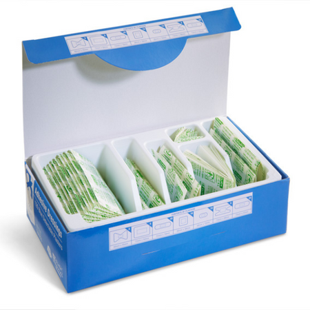 CLICK MEDICAL BLUE DETECTABLE PLASTERS ASSORTED