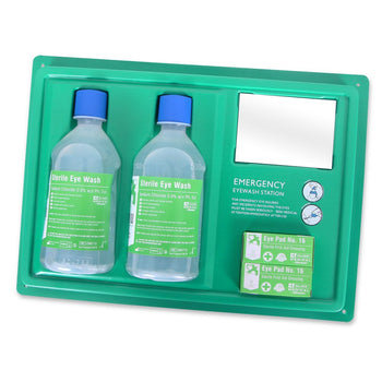 Click Medical HSE compliant eyewash station wall mounted