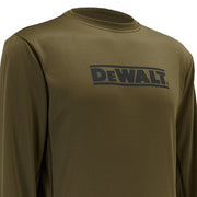 Stay cool in the heat with this wicking Truro T-Shirt from DEWALT. Crafted with performance wicking polyester, the lightweight design, mesh side and back panel to help airflow are ideal for keeping you cool on warm days. Silicone printed DeWalt chest logo. Flatlock seams for added comfort. 