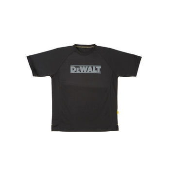 A lightweight easy fast drying T-shirt for those warm days at work. A nice fitted shape incorporating a reflective DeWalt & Guaranteed-Tough logo. 100% polyestermoisture wicking fabric with vented sides and flatlock seams