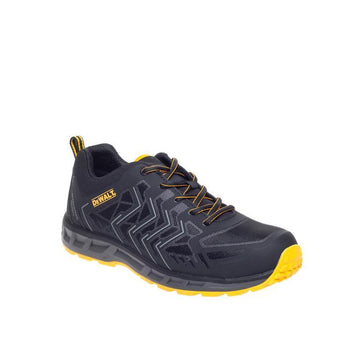 Lightweight Synthetic upper. Padded tongue and collar for added comfort. Steel toe cap protection only. Comfort insole. Anti -scuff toe guard. Phylon/rubber outsole. A stylish lightweight safety trainer from DEWALT.