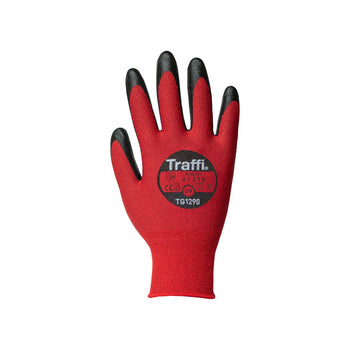 TG1290 X-DURA ULTRA PU Red Traffi Glove Front Image