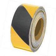 Black/Yellow Adhesive Barrier Marking Tape - 70mm x 500m