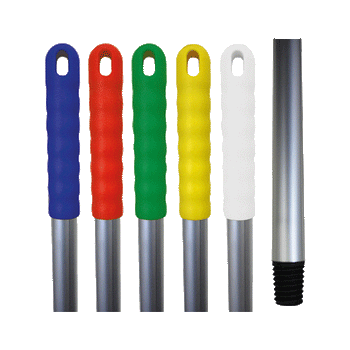 Aluminium color coded handle for mop heads or broom heads