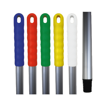 Aluminium color coded handle for mop heads or broom heads