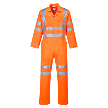 High Visibility Poly Cotton Coverall Orange
