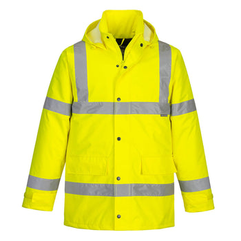 Hi-Vis Breathable Contractor Jacket Yellow