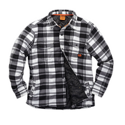 Scruffs black and white padded workers shirt