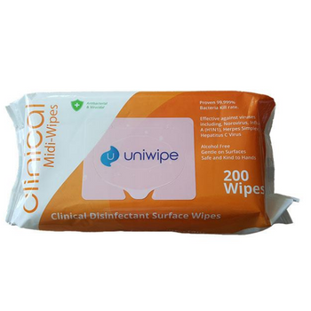 Clinical Midi-Wipes 200 Wipes