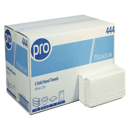 2ply White C/fold Hand Towels